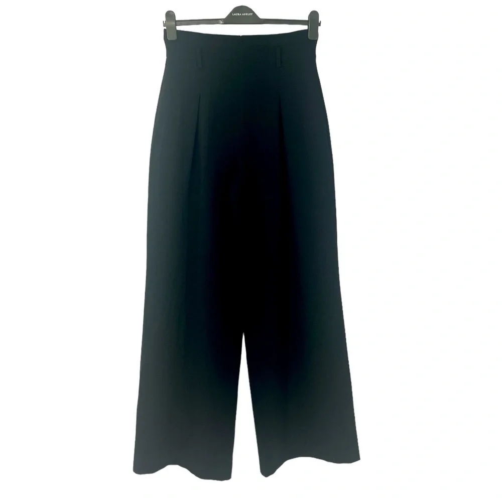 BCBGMAXAZRIA high waist, wide leg office pants Black SZ M